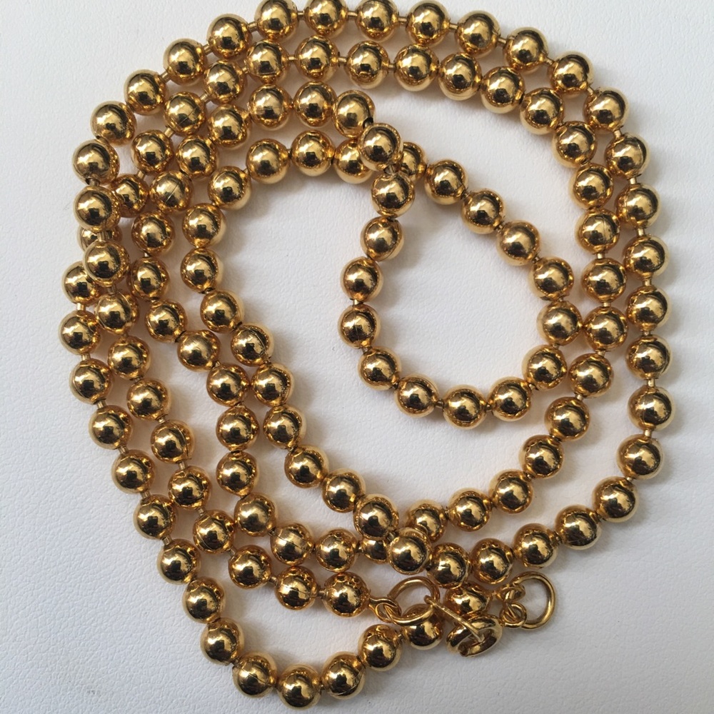 Darling 25” Gold Beaded Necklace.